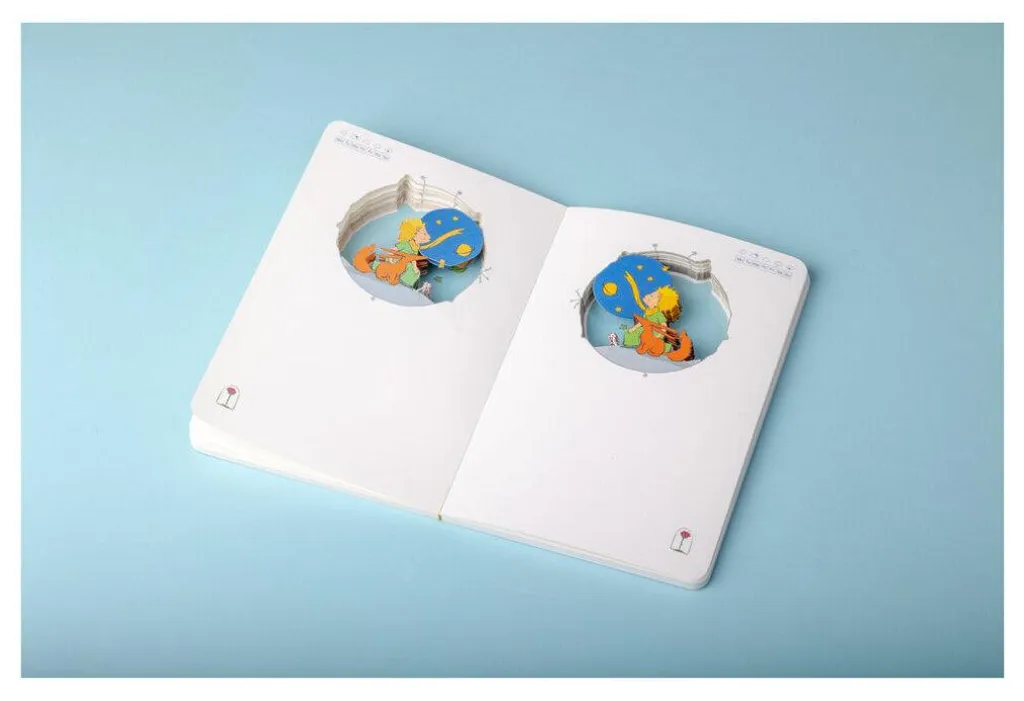 Carnet de notes Le Petit Prince A5 ligné avec couverture rigide bleue - 2
