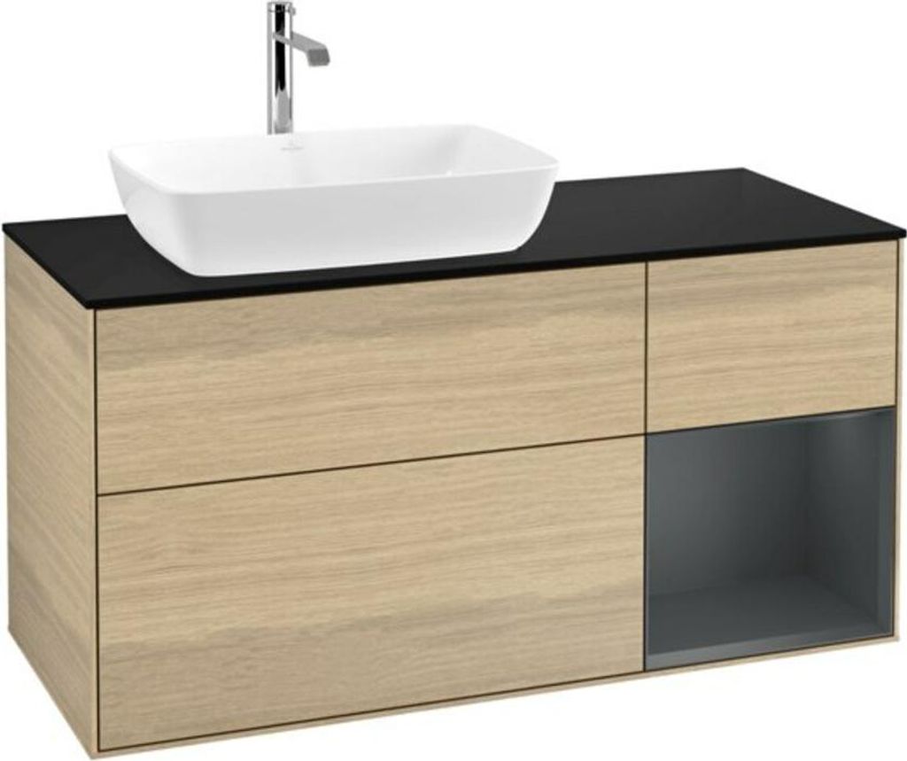 V&B Waschtischunterschrank Finion 120cm, Pl bla m, Reg md m Lac, Oa ven