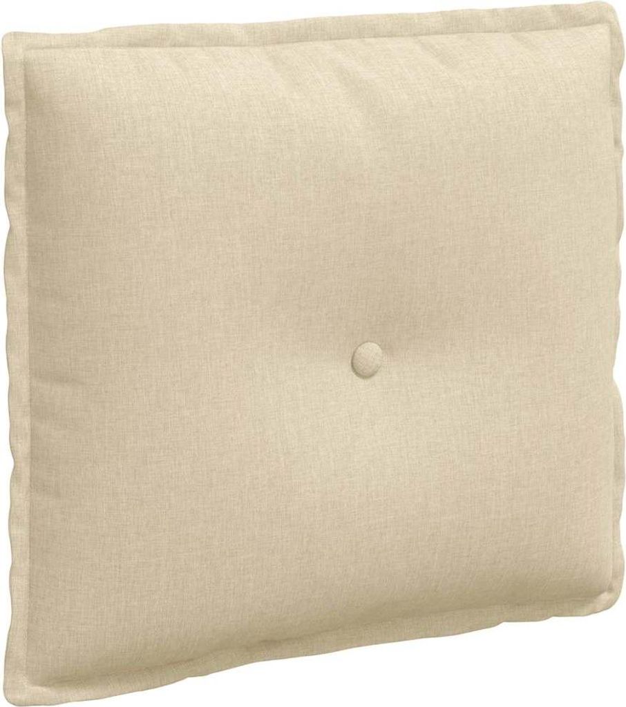 vidaXL Rückenkissen Creme 50 x 19 x 45 cm Stoff