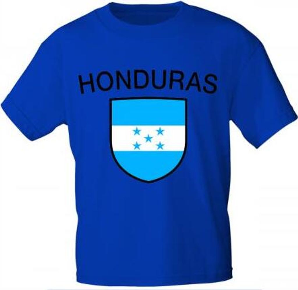 Kinder T-Shirt mit Print - Honduras - 76063 royalblau Gr. Produktbild 