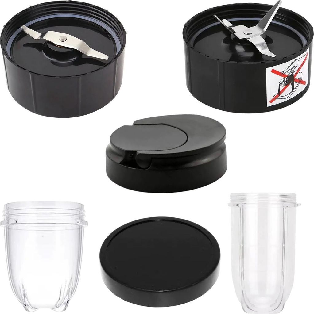 Mixer-Ersatzset, Becher und Kreuzklinge, Ersatzteile, kompatibel mit Magic Bullet 250-Watt-Mixern der MB1001-Serie