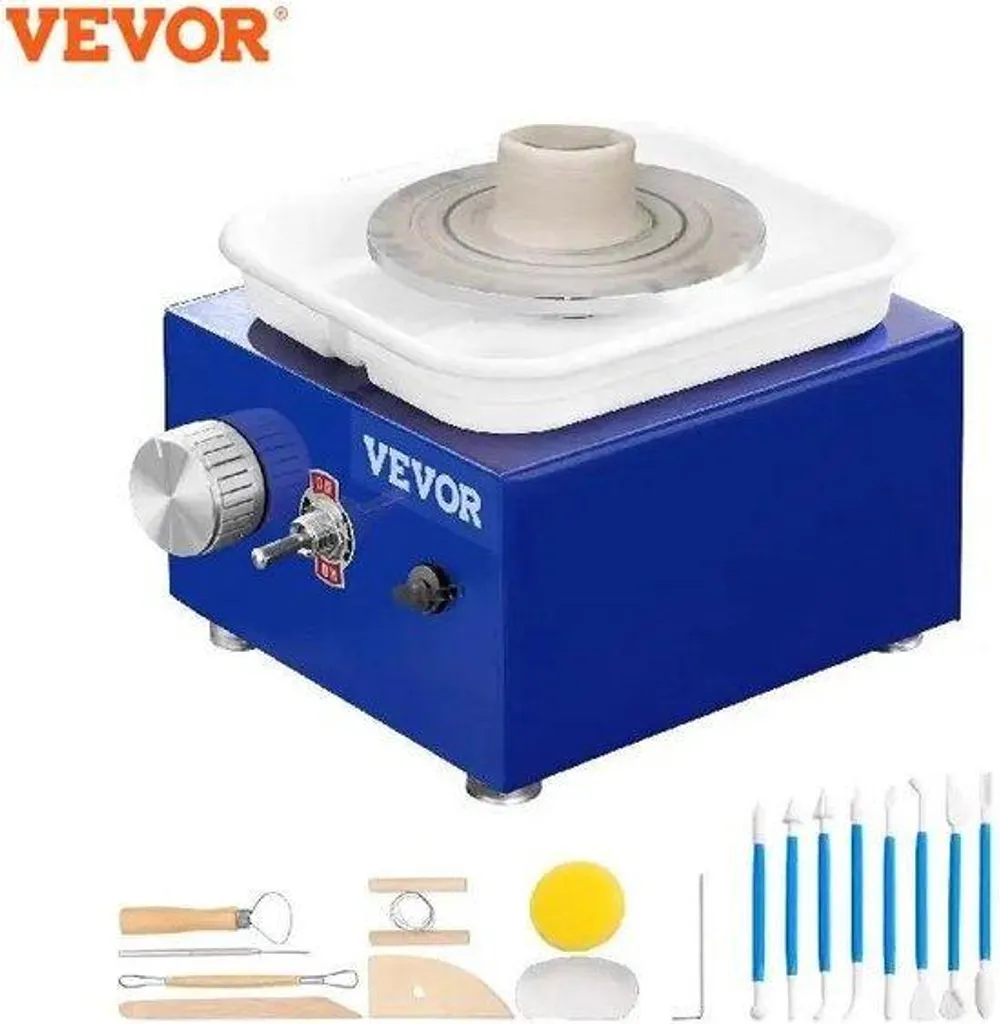 Apprendre la poterie facilement avec ce mini-tour compact 300 tr/min