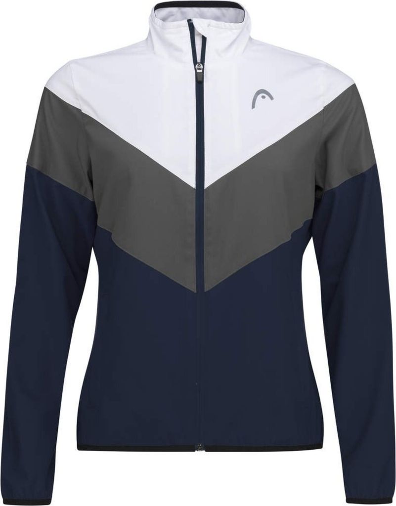 HEAD Club 22 Jacket Girls Junior Blau - Weiß, Bekleidung Junior:164