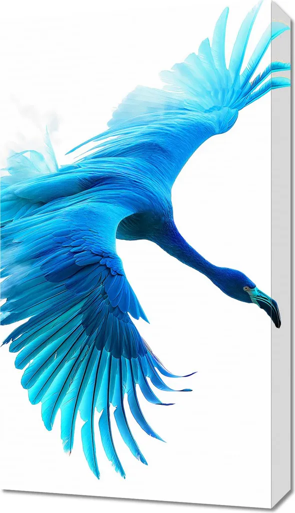 Quadro Moderno Volo azzurro 40x70 cm - Offerta Tela per Arredo Casa