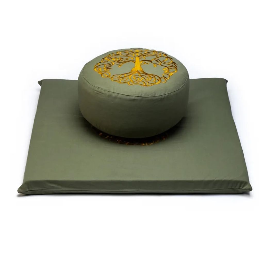 Meditationsset „Baum des Lebens“ aus Baumwolle (ocs) – 65 x 65 x 5 cm; ±2500 G