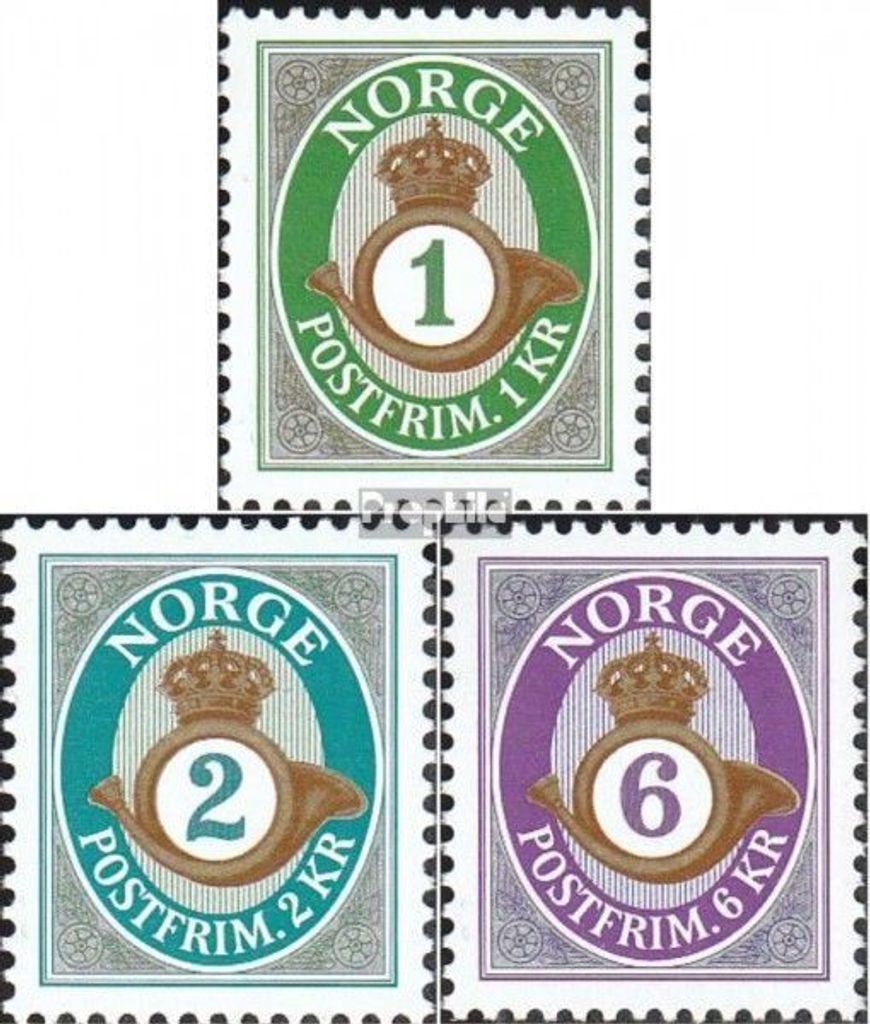 Briefmarken Norwegen 2001 Mi 1380-1382 (kompl.Ausg.) postfrisch Posthorn
