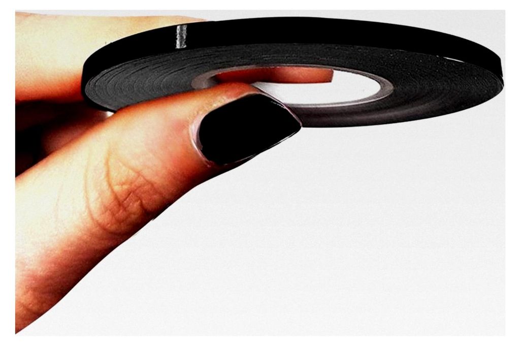 Klebestreifen für Autos, Schwarz, 3 mm x 10 m