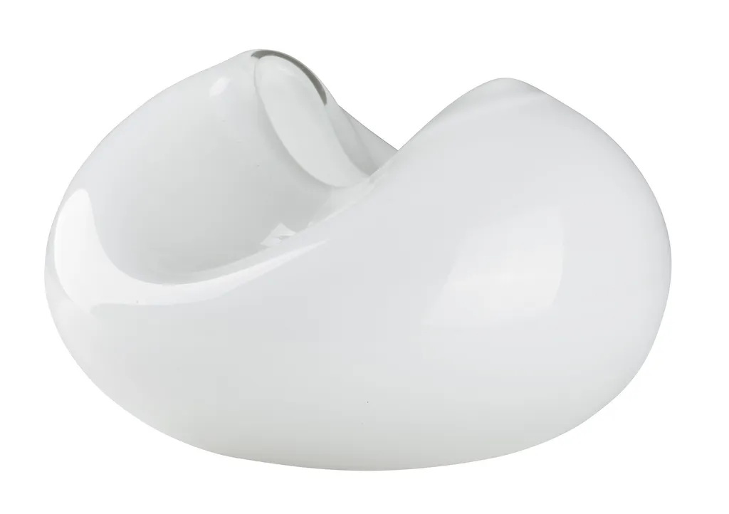 Vase centre de table blanc 19x19 cm - Décoration idéale pour mariage et salon