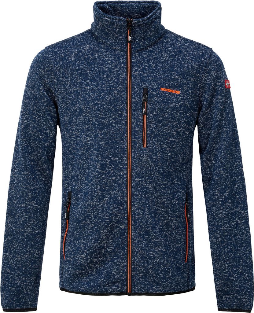 Nordberg Jan Fleeceweste – Marineweiß meliert – Größe XXL