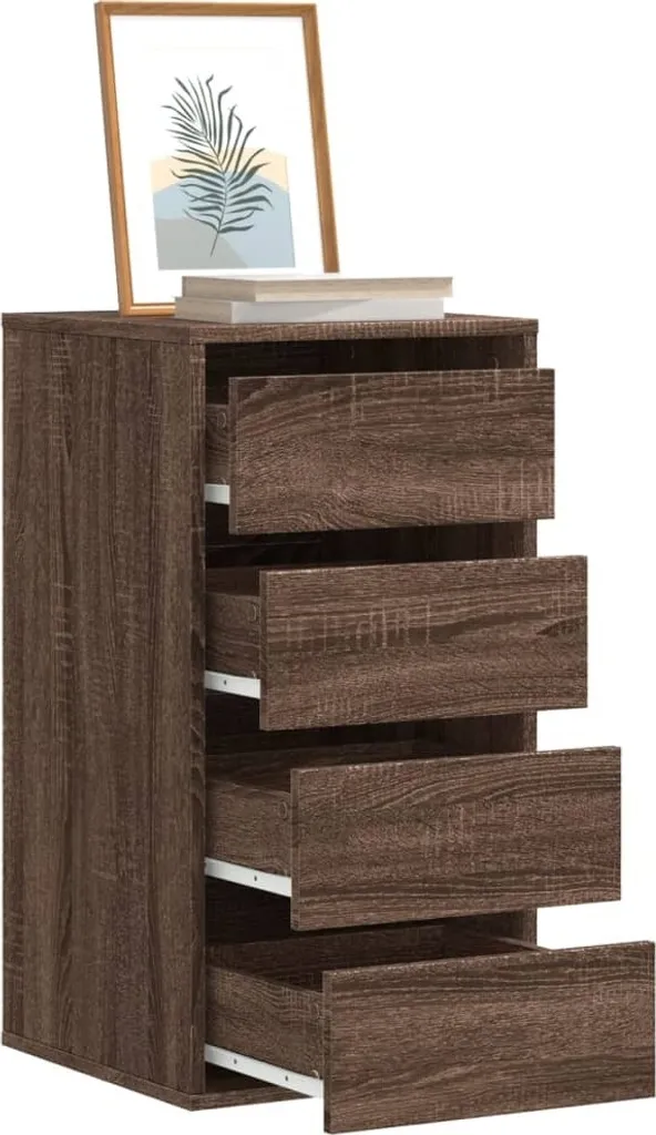 Cassettiera Design Rovere 40x41x76 cm BEI CLORIS - Arredo Moderno