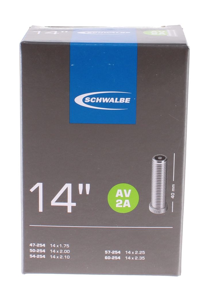 14' duša Schwalbe 'AV 2A', 14x1,75-2,50 (47/60-254), AV 40 Obrázok produktu 