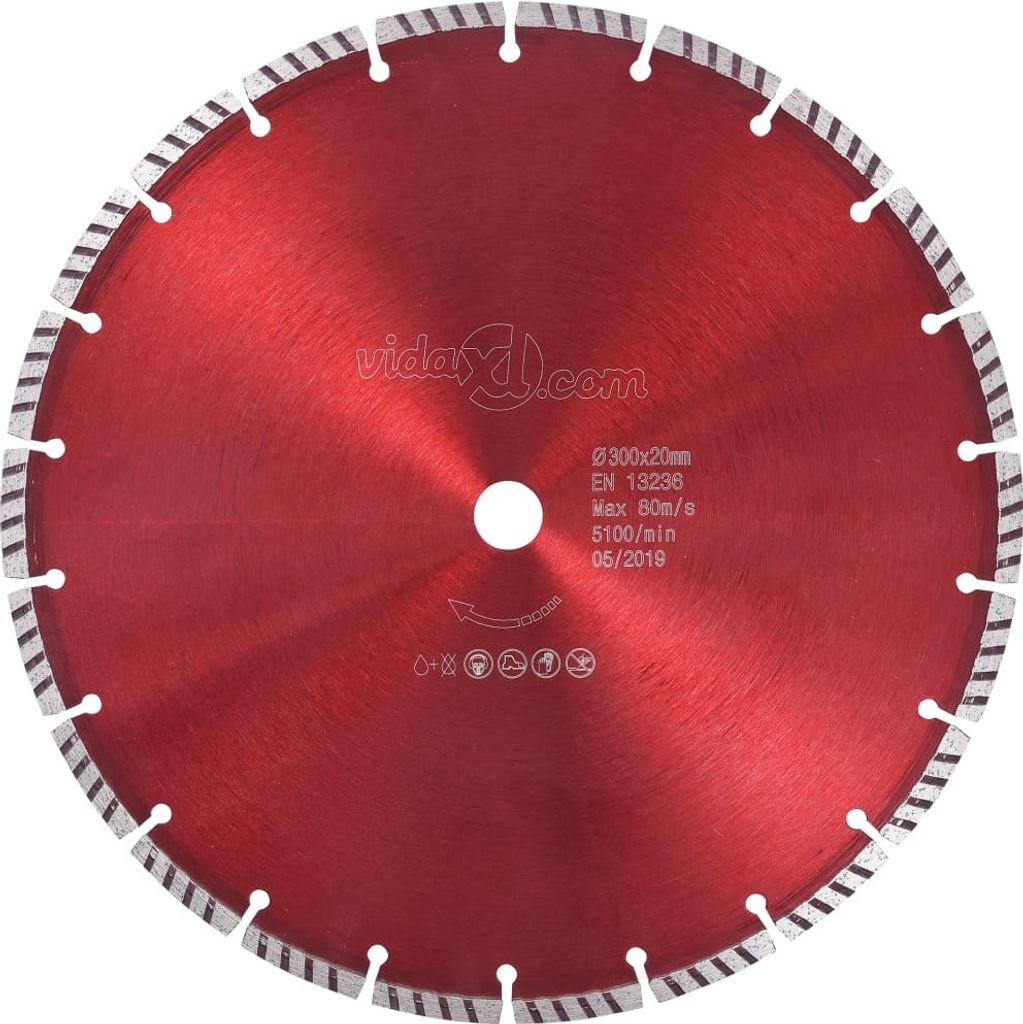 Diamant-Trennscheibe mit Turbo Stahl 300 mm