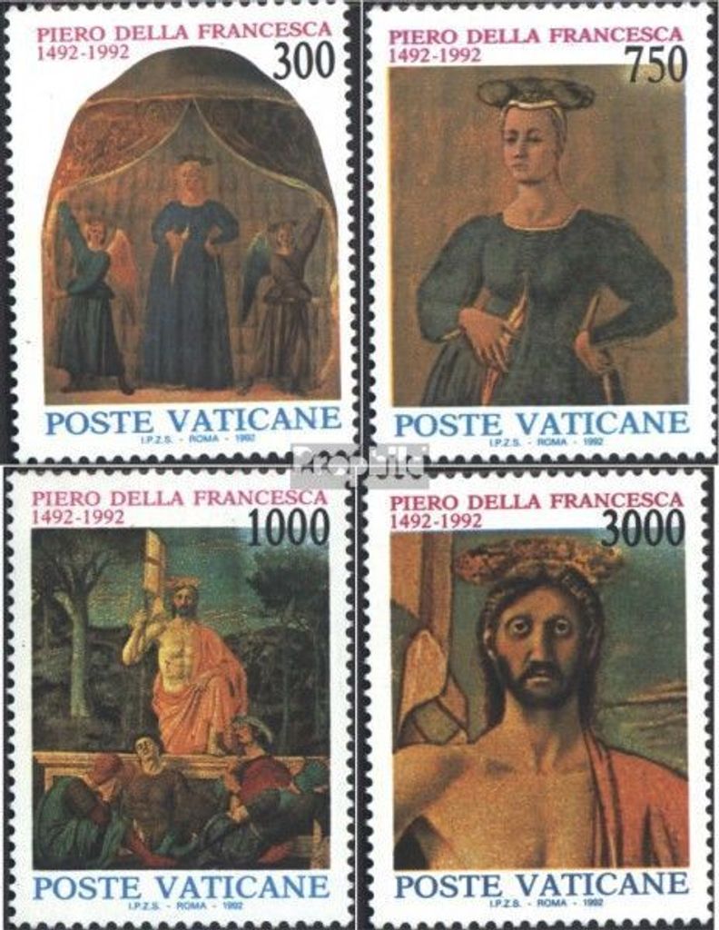 Briefmarken Vatikanstadt 1992 Mi 1060-1063 (kompl.Ausg.) postfrisch Piero de Francesca