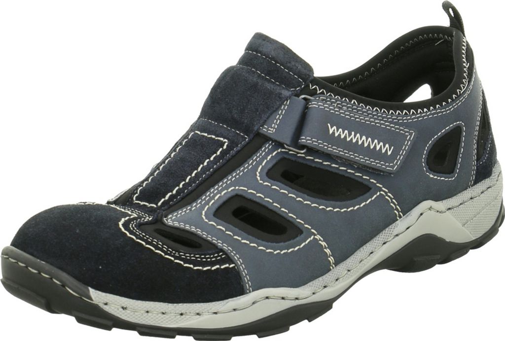 Rieker Herren Klett Halbschuh durchbrochen dunkelblau 44 Produktbild 22