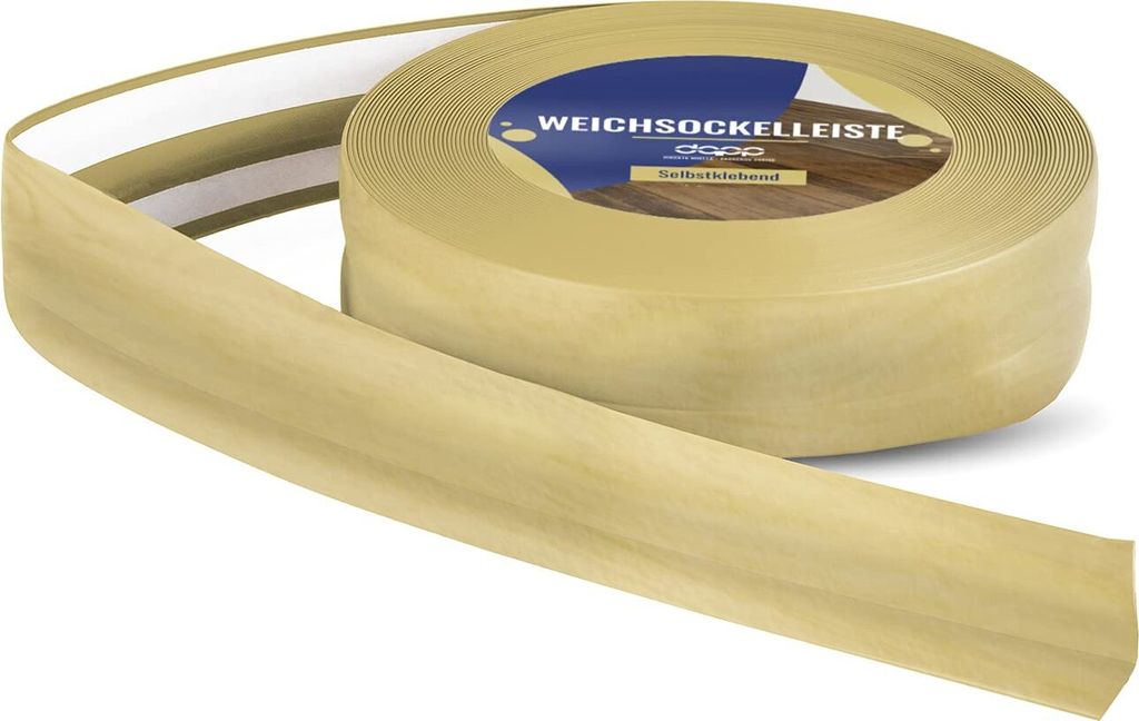 Kiefer WEICHSOCKELLEISTEN 32 x 23mm 20m selbstklebend PVC Gummi Leiste