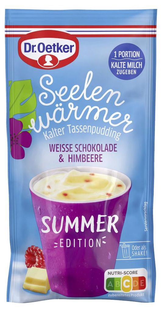 Dr. Oetker Seelenwärmer Summer: biała czekolada i maliny, Zdjęcie produktu 