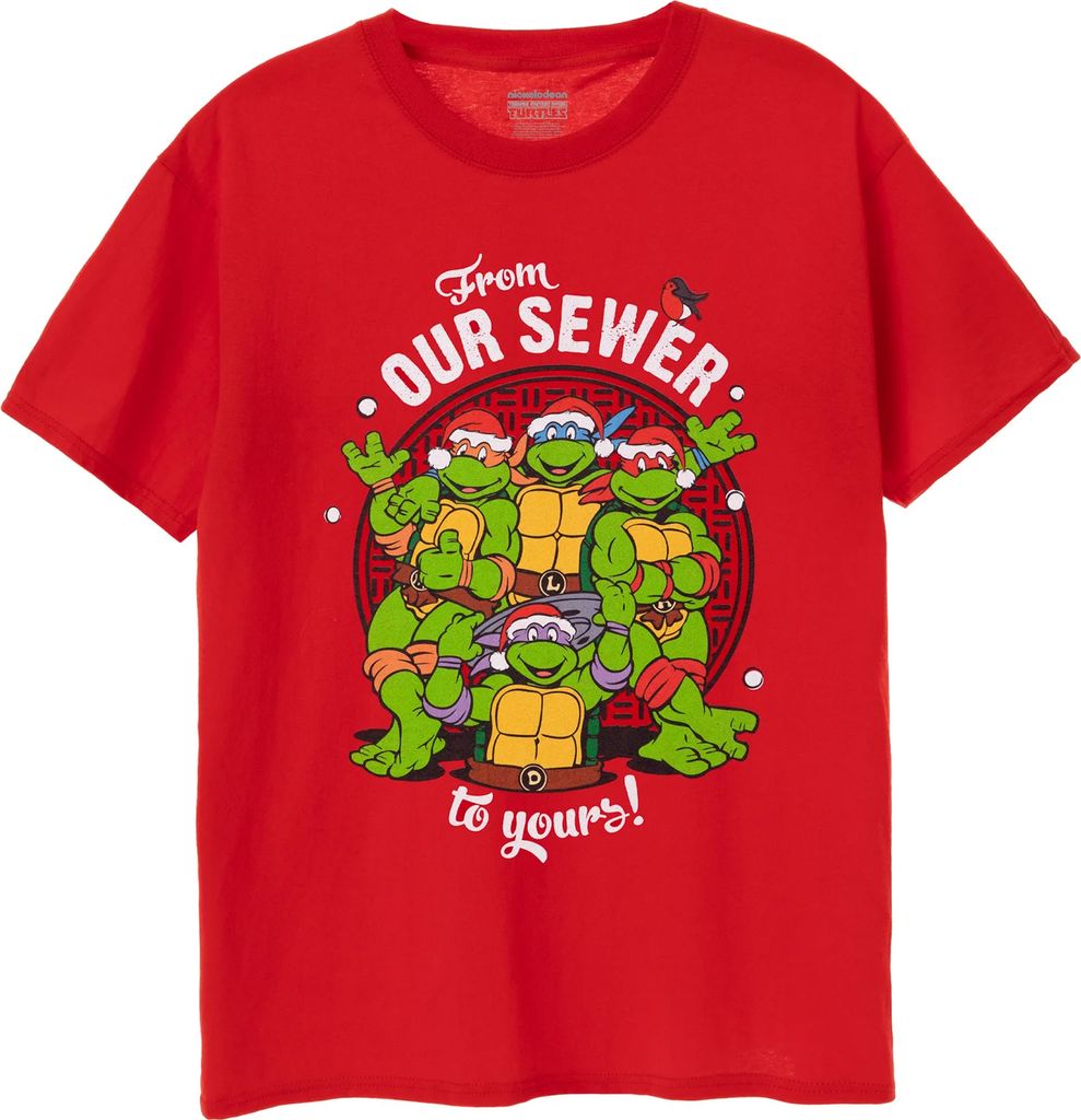 Teenage Mutant Ninja Turtles - "From Our Sewer To Yours" T-Shirt für Herren NS7767 (L) (Rot)