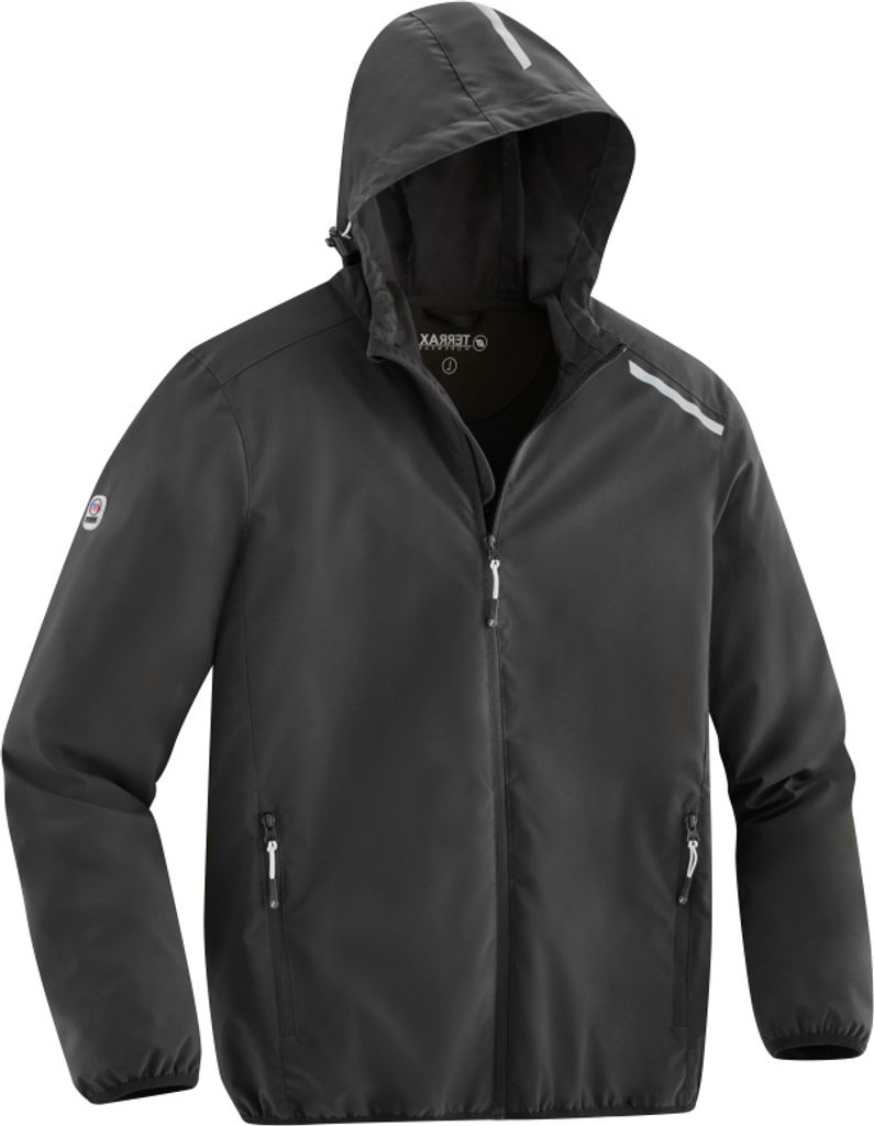 Terrax Workwear Herren Arbeitsjacke mit Kapuze - Leichte Jacke für Arbeit und Beruf in Anthrazit-Cementgrau Größe XXL