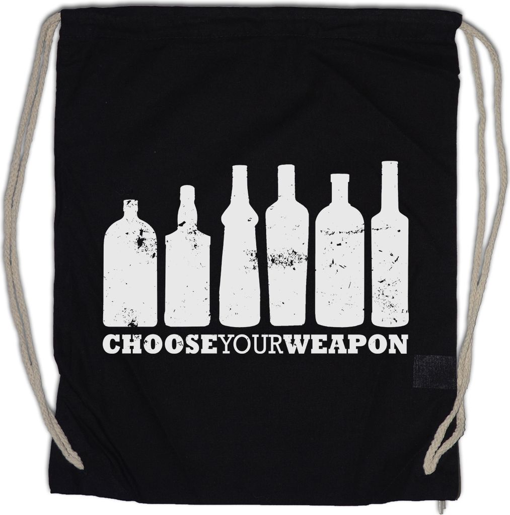 Urban Backwoods Choose Your Weapons II, Turnbeutel, Farbe: Schwarz