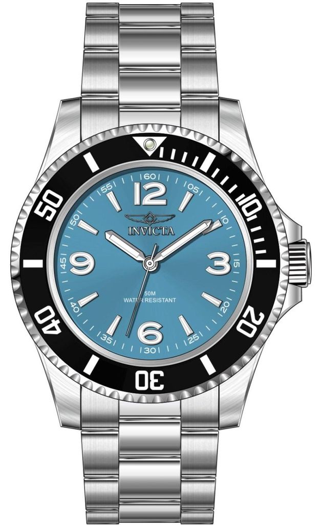 Invicta Specialty 69726 Herren Uhr - Quartz Bewegung - Edelstahl mit Blauem Zifferblatt - 40 mm