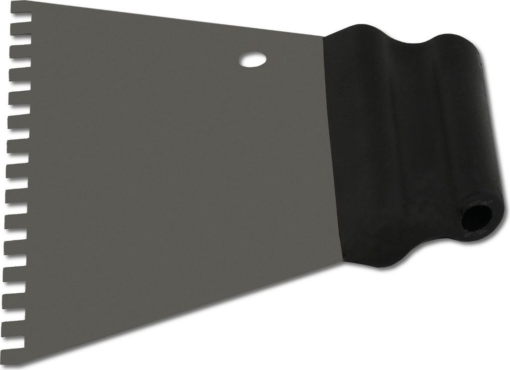 DEWEPRO Kleberspachtel 180mm - Zahnung 6x6mm mit Stahlblatt Produktbild 