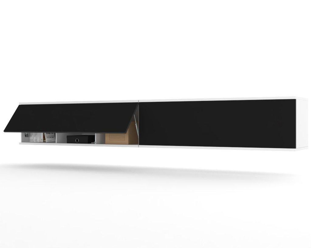 TV-Lowboard Fernsehschrank SIMPLY DUO UP HÄNGEND Weiß Produktbild 