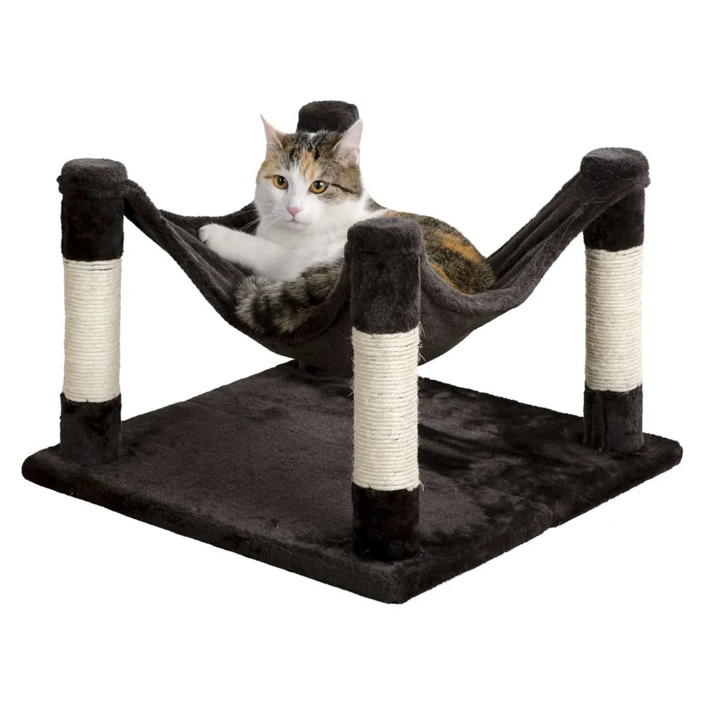 Hamac pour chats Samira 49x49 anthracite - Fini les siestes sur le sol