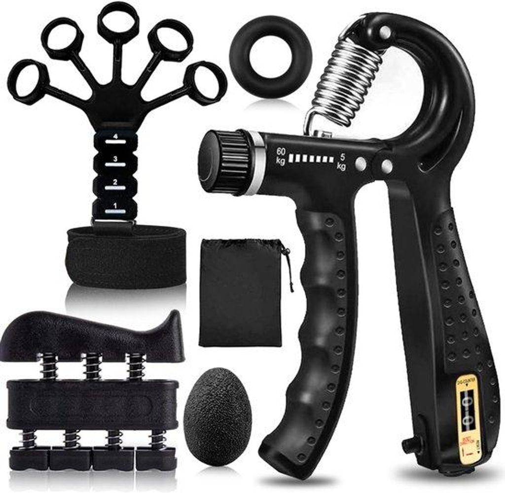 Handgrip-Trainings-Set - Unterarm-Stärkung - Finger-Trainingsgerät - Griffball - Handgrip - für Kraft-Training und Grip-Verbesserung