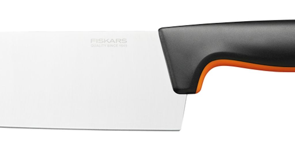 Fiskars Functional Form Nakiri Messer, Allzweckmesser, Küchenmesser, Stahl, Klingenlänge 15.8 cm, 1057537