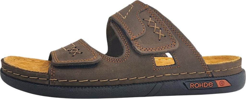 Rohde CENTO Herrenschuhe Pantoletten Braun Freizeit, Schuhgröße:40 EU