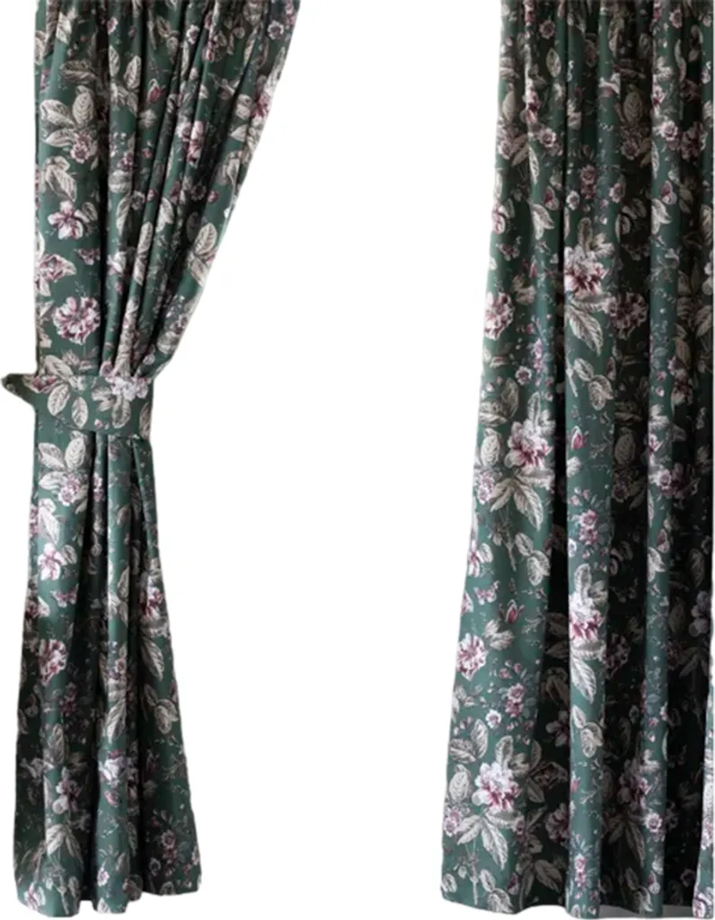 Rideaux Aiyla Belledorm Vert Bouteille 137x167cm - Finition Plis BM498