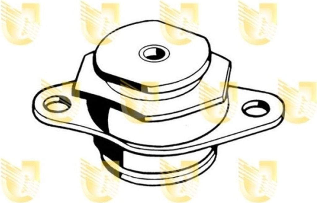 Lagerung Motor Unigom 395124 für Fiat Innocenti Hinten