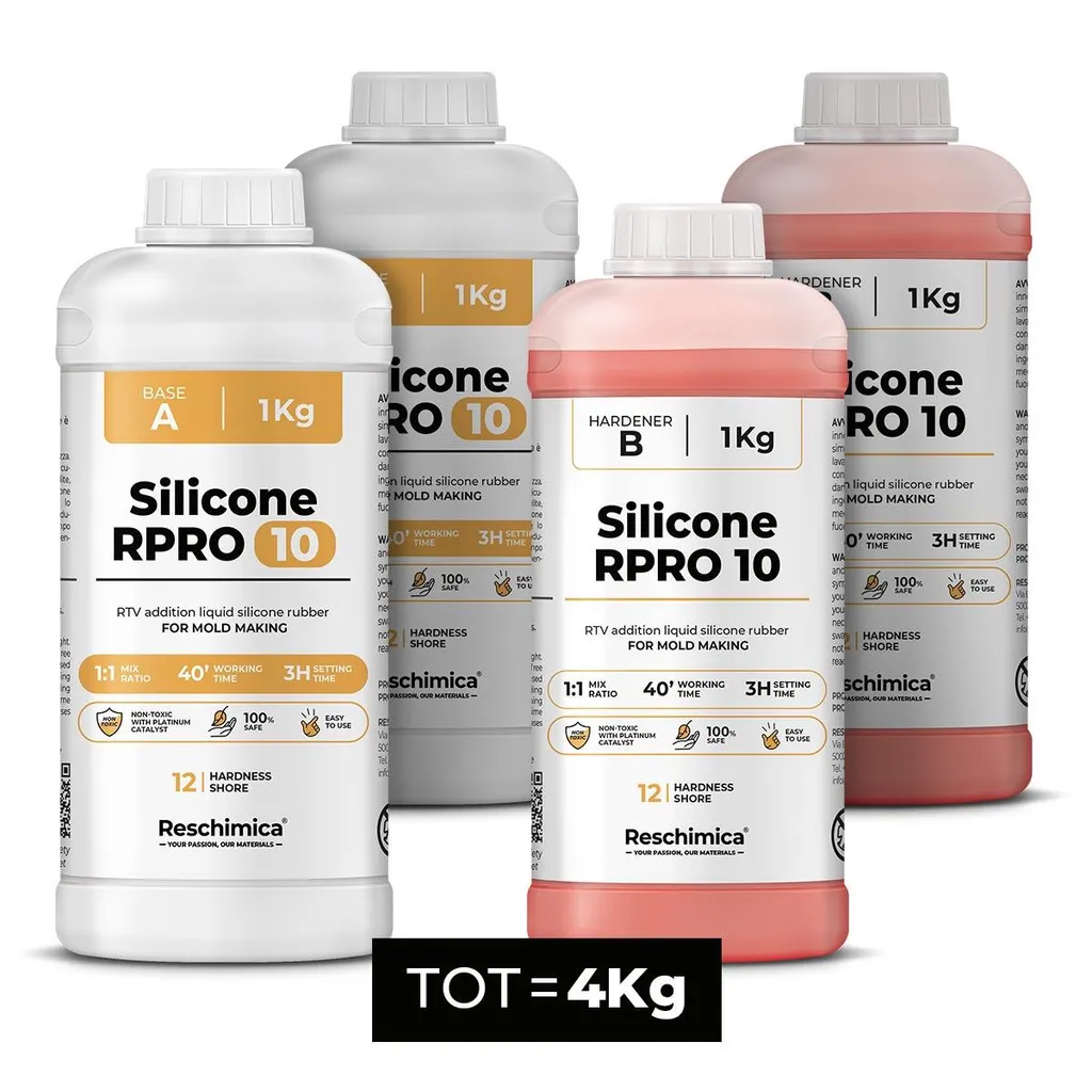 Silicone R PRO 10 anti-bulles et souple pour moules de résine - 4 kg
