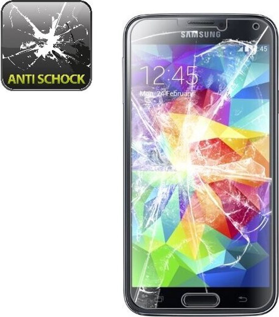 4x Panzerfolie für Samsung Galaxy S5 Neo ANTI-SCHOCK Displayschutzfolie HD KLAR