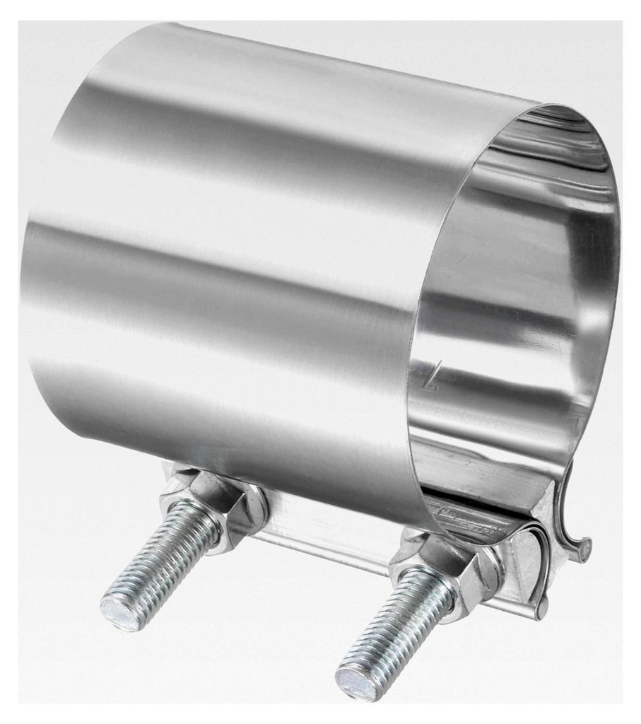 Abgasklemme 2,99 Zoll Edelstahl Überlappungsverbindung Bandklemme für Abgasrohr mit M10x55,5 Schrauben