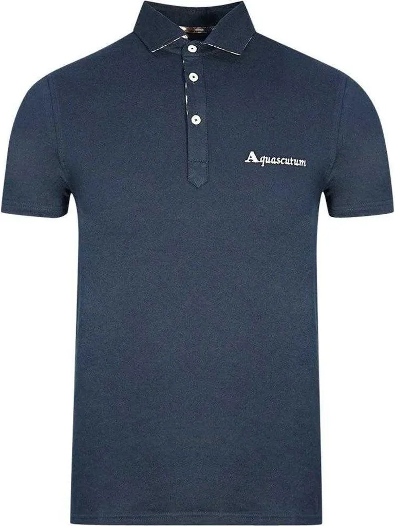 Polo Chic Aquascutum Bleu Marine pour Travail et Loisirs - Unisexe Taille M