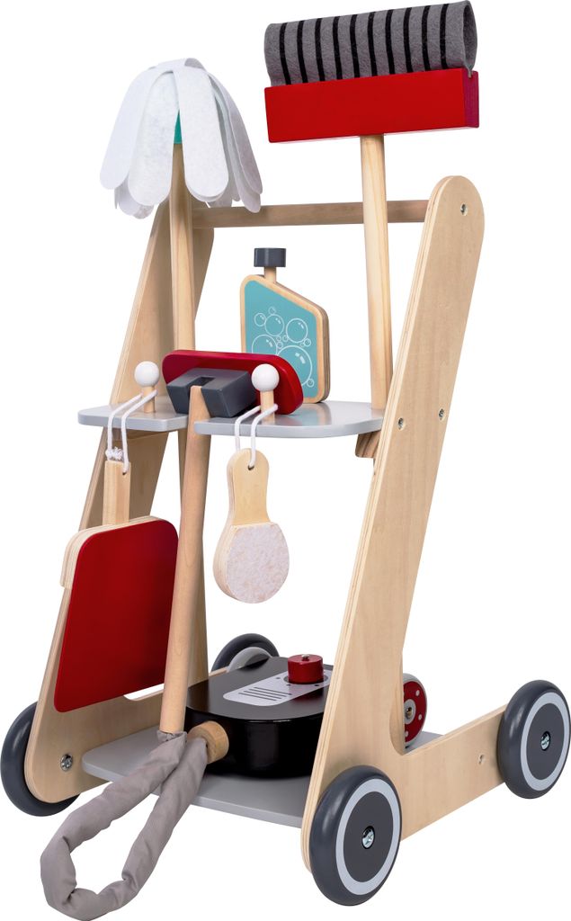 Carrello di pulizia in legno per bambini Immagine del prodotto 