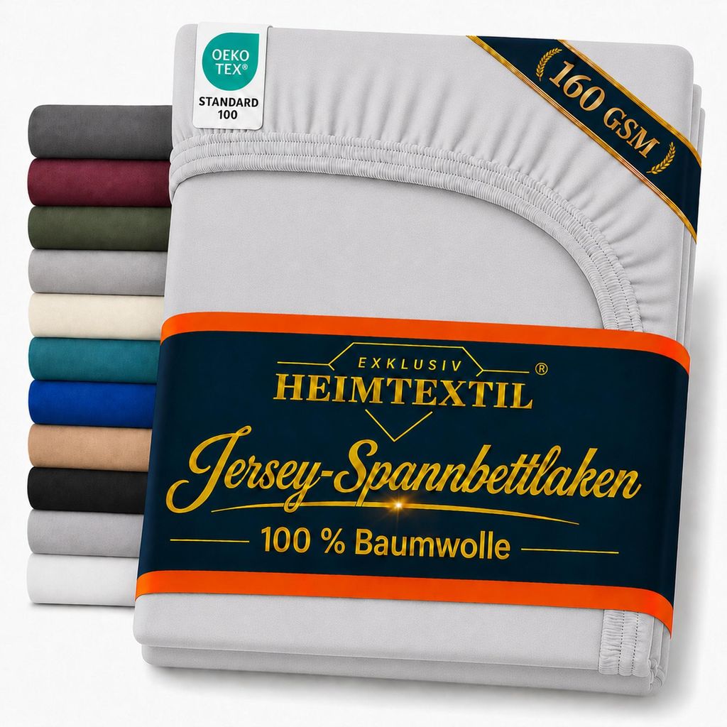EXKLUSIV HEIMTEXTIL Jersey Spannbettlaken Deluxe 90 x 200 Produktbild 