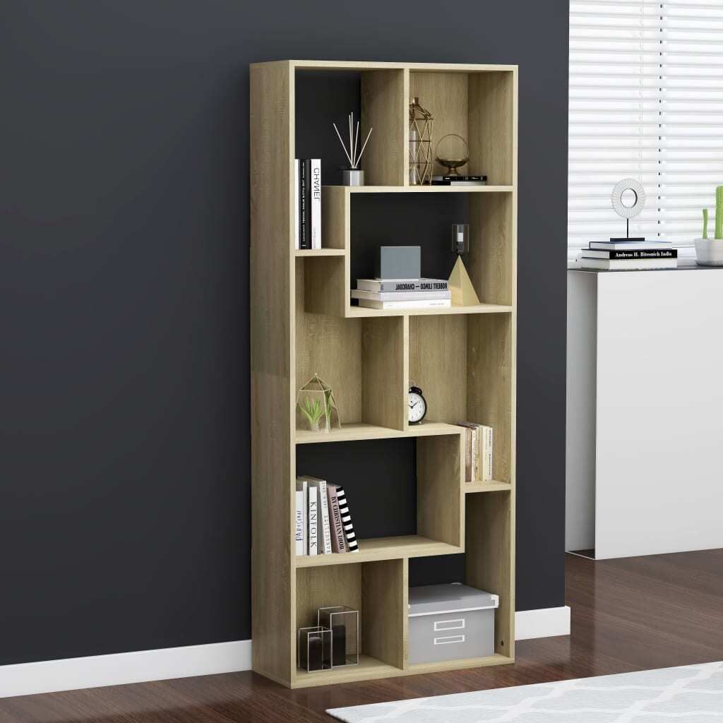 vidaXL Bücherregal Sonoma Eiche 67x24x161 cm Holzwerkstoff - Bücherregal - Bücherregale - Bücherschrank - Bücherschränke