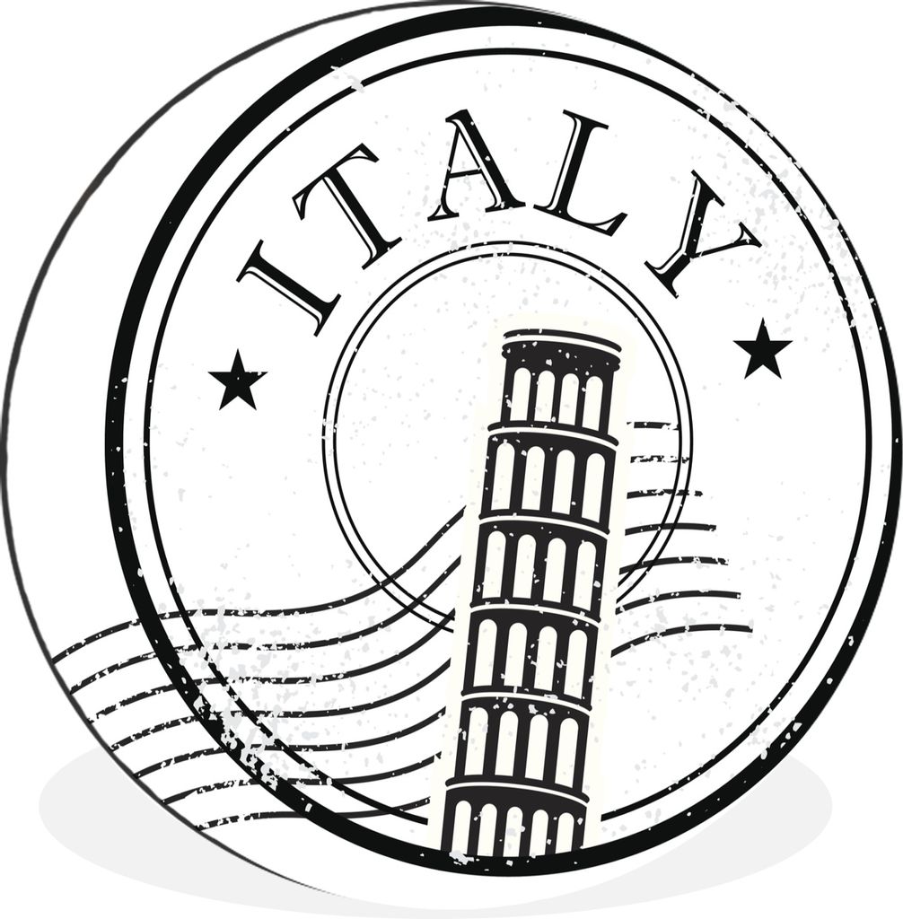 MuchoWow - Wand Bild - Wohnzimmer - Runde Bilder - Alubilder - Kunst für zu Hause - Aluminium - Wanddekoration