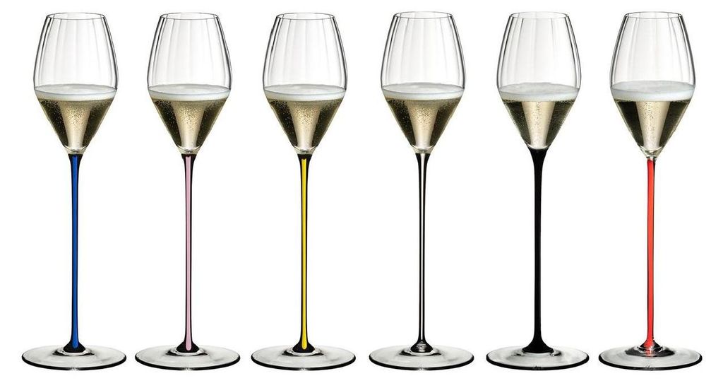 Riedel High Performance Champagnerglas Dunkelblau