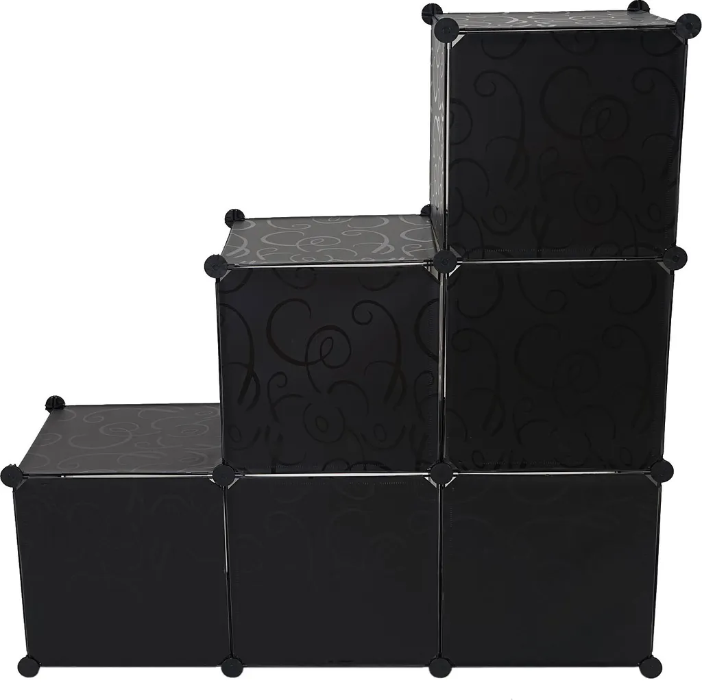 Étagère enfichable penderie à 8 cubes pour dressing modulable