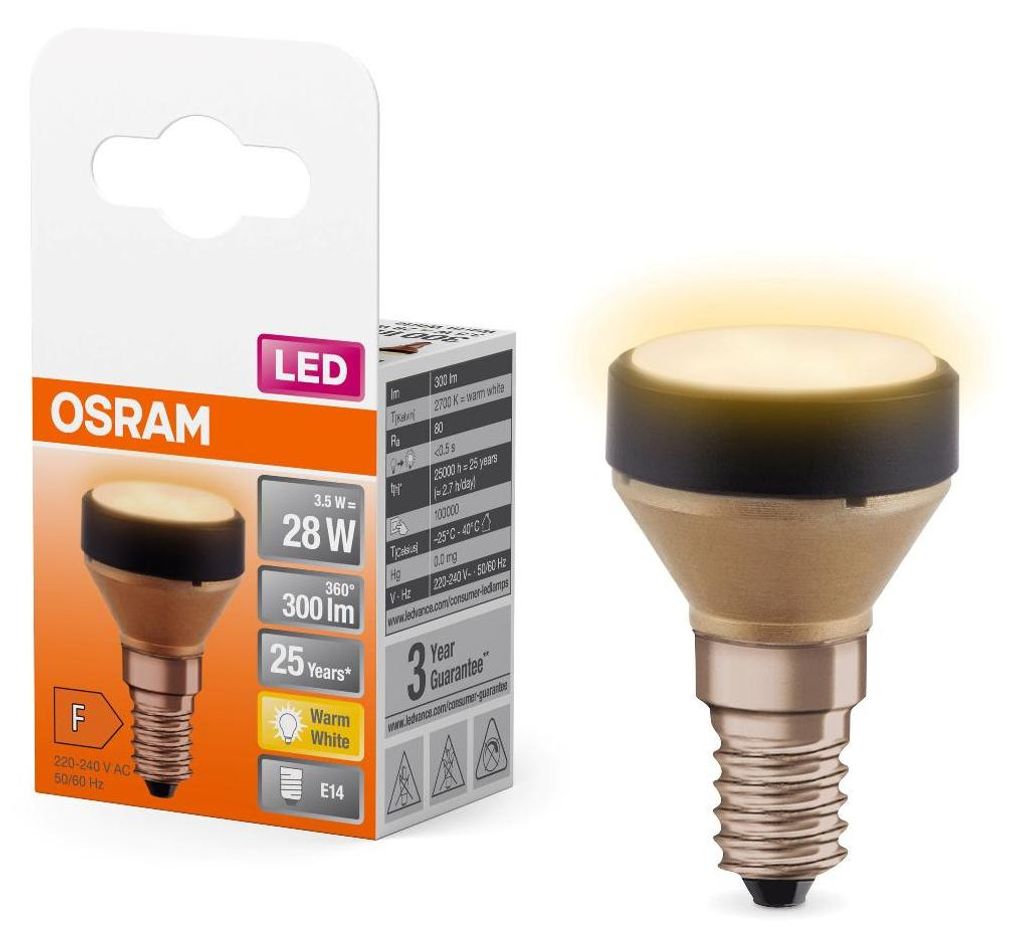 E14 LED-Reflektorlampe, 300 lm = 28 W, warmweiß, OSRAM Produktbild 