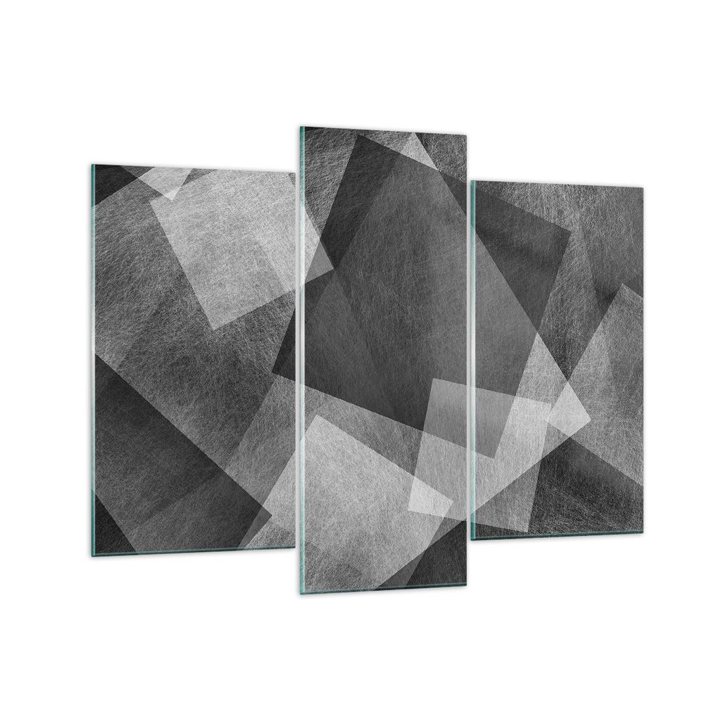 Bilder auf glas - Abstraktion modern - 130x100cm - Glasbilder - Wandbilder - Kunstdruck - zum Aufhängen bereit - Wanddekoration aus Glas - Glas Bi...