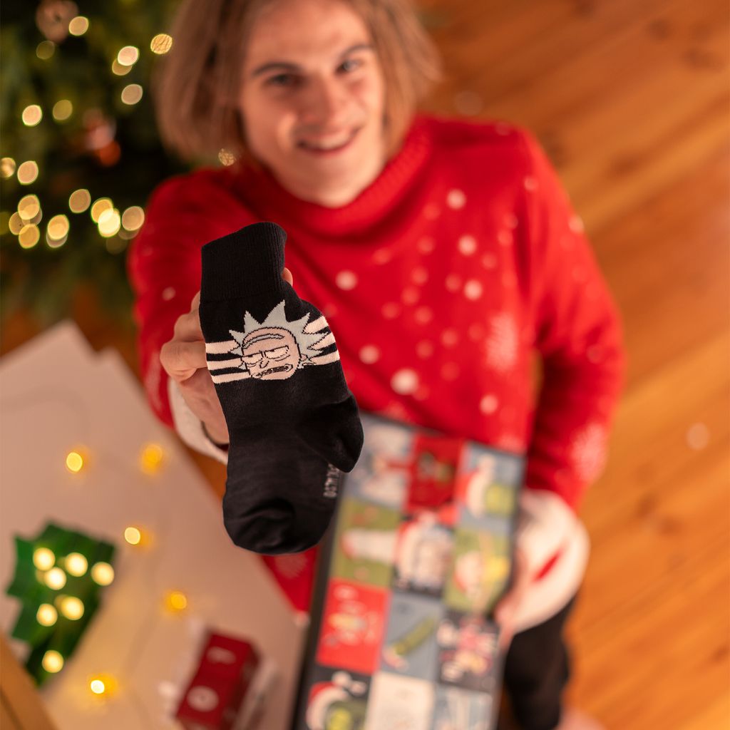 Adventskalender socken Rick & Morty Lustige Herrensocken Produktbild 4