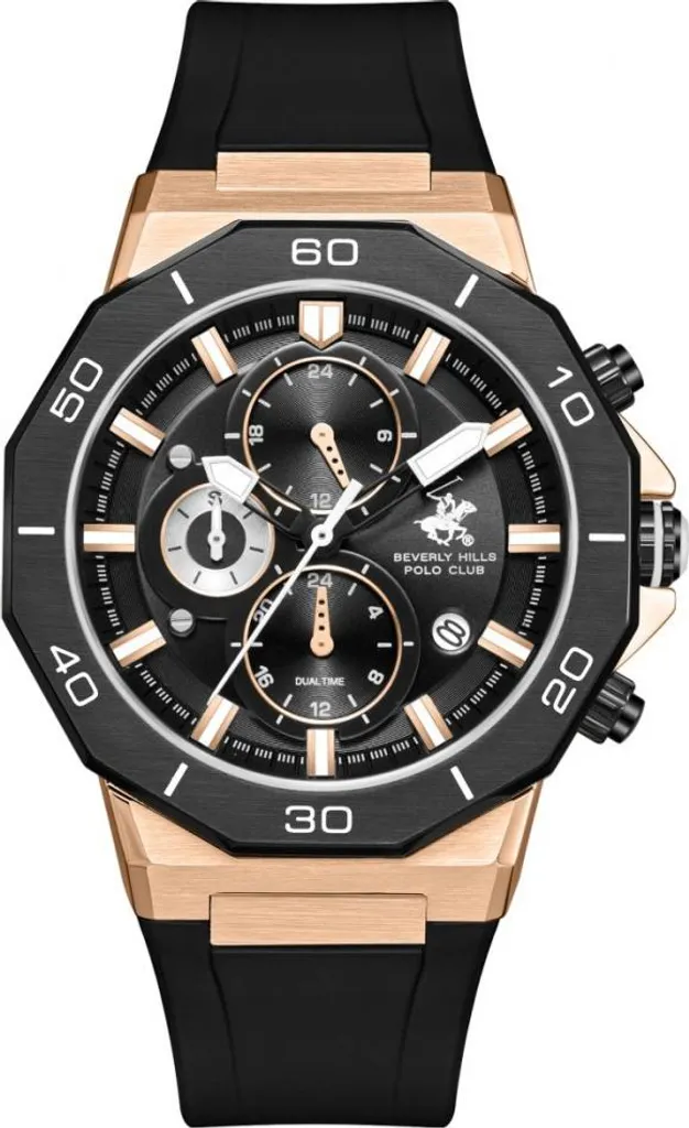 Montre Noire Beverly Hills BP3784X.451 : Style et Robustesse Anti-Rayures