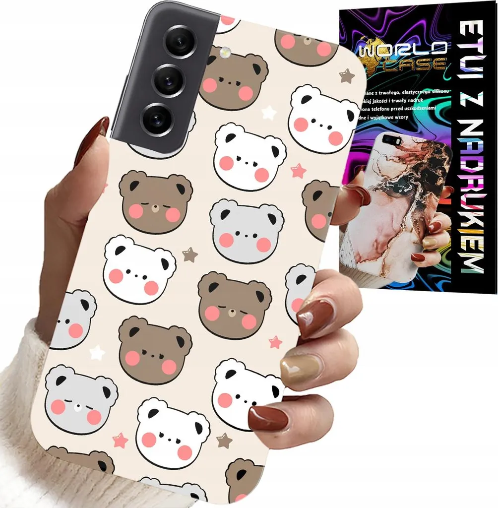 Cover Samsung S22 Orsetti per Bambini con Vetro Temperato Protezione 360