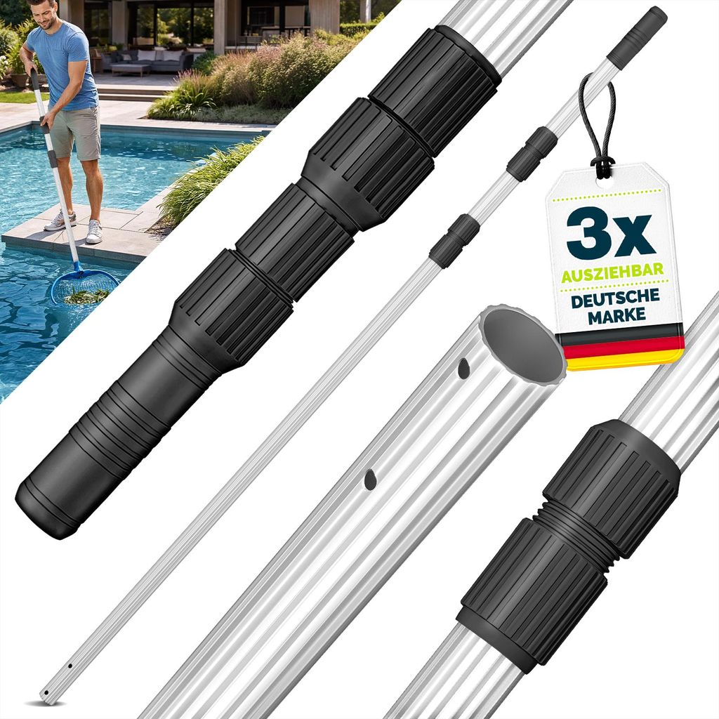 tillvex Pool Teleskopstange 1,20 - 3,60m | Aluminium Produktbild 