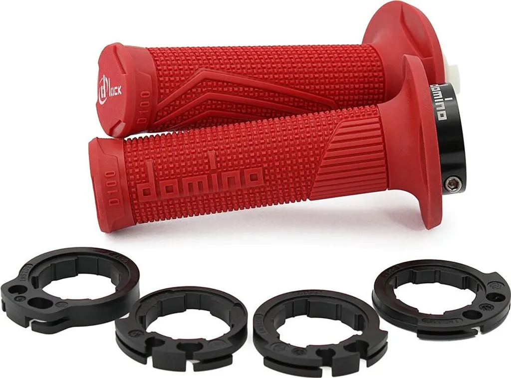 Poignées Domino D-Lock 116mm pour Moto - Contrôle et Confort en Enduro