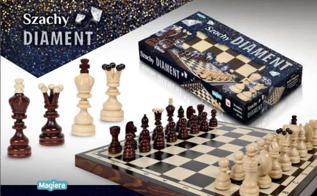 Jeu d'Échecs Diamant 44cm pour Salon - Idée Cadeau Prestige et Loisirs